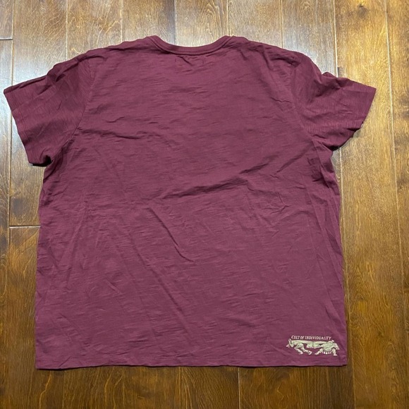 Cult Of Individuality Maroon Gold Soft Cotton Graphic Tee Men's Size 3XL - Picture 6 of 9
